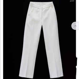 Fleece lined straight cut dress pants